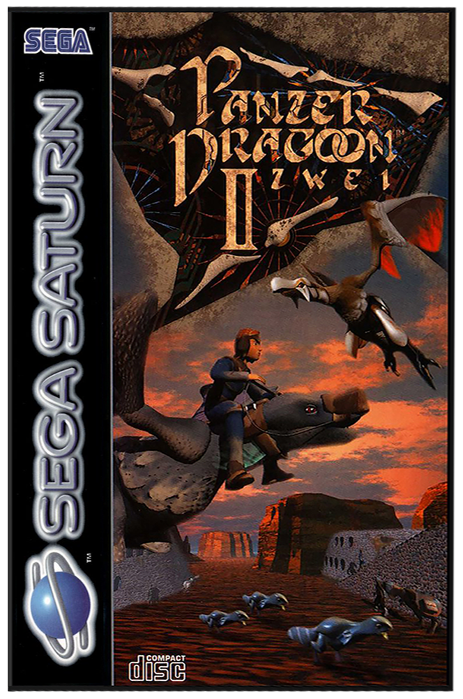 Panzer Dragoon II Zwei box art for Sega Saturn